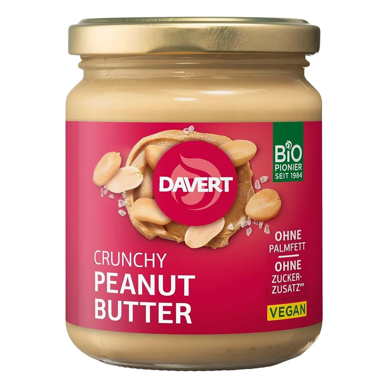 Davert bio Crunchy Peanutbutter 250g
