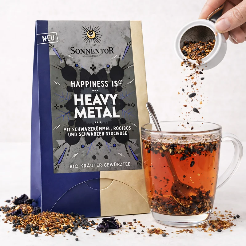 Sonnentor Bio "Happiness is Heavy Metal" Tee - 27g