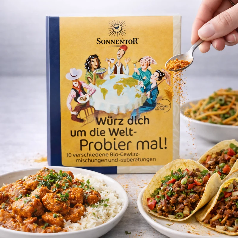 Sonnentor Probier mal! Würz dich um die Welt 10 bio Gewürze á 5g - (50g)