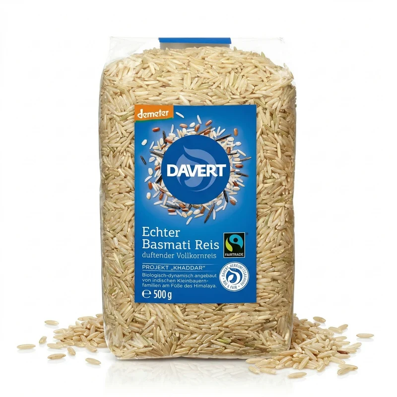 Davert Echter bio Basmati Reis braun, 500g