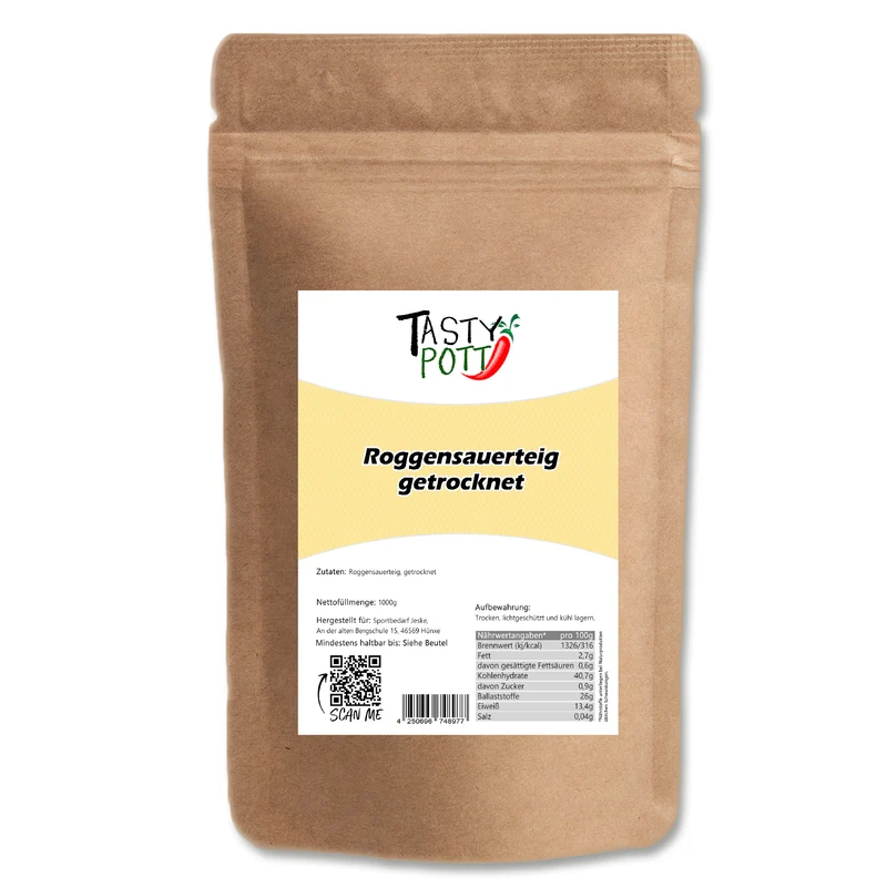 Tasty Pott Roggensauerteig Pulver - im Beutel