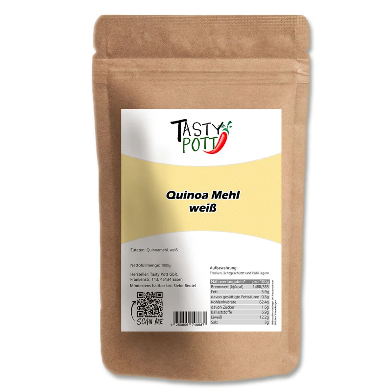 Tasty Pott Quinoa Mehl, weiss - im Beutel
