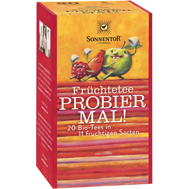 Sonnentor Bio Früchtetee - Probier Mal - 20 Tees in 11 Sorten (47g)