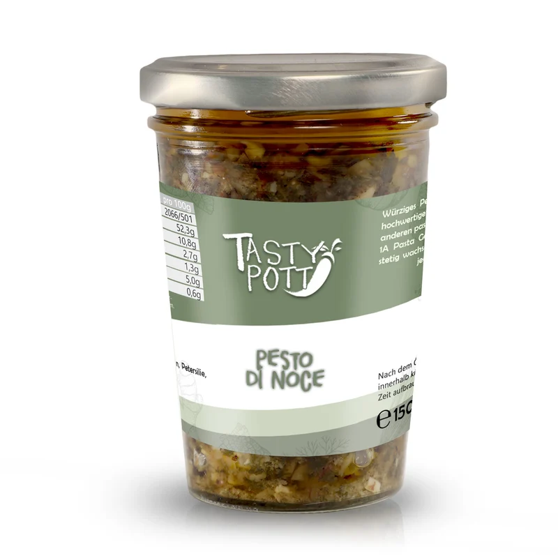 Pesto di Noce - mit Walnuss & Parmesan 150g Glas Tasty Pott