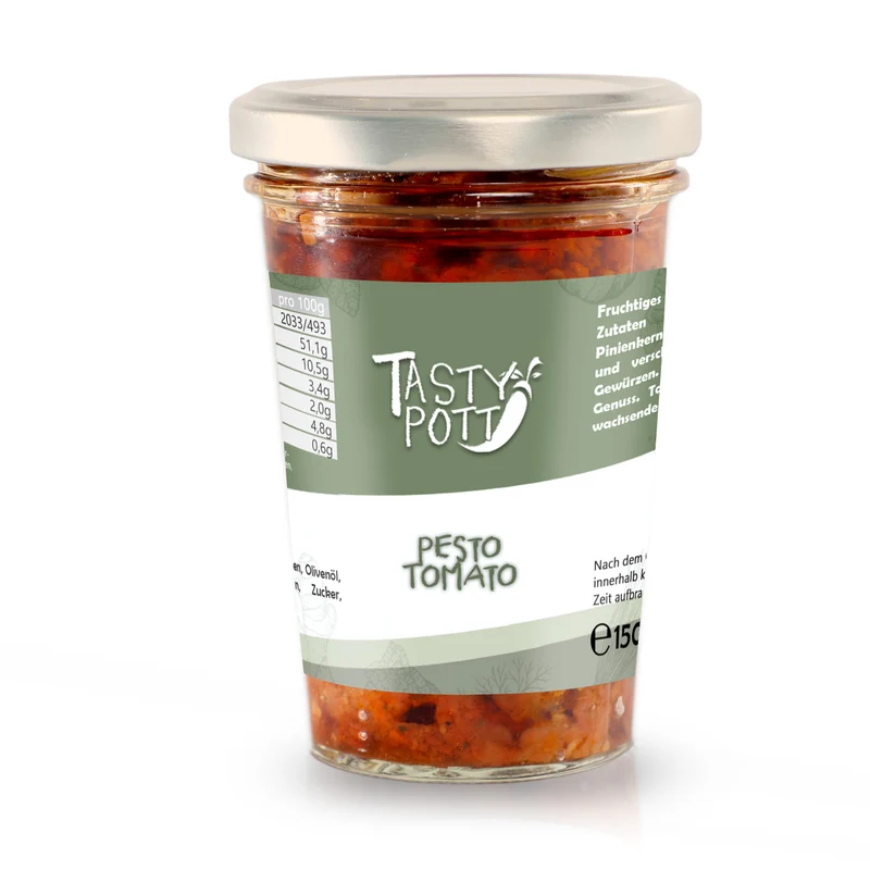 Pesto Tomato - Tomatenpesto 150g Glas Tasty Pott