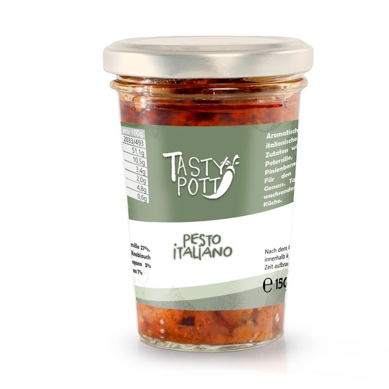 Pesto Italiano - Kräuter Pesto - 150g Glas von Tasty Pott