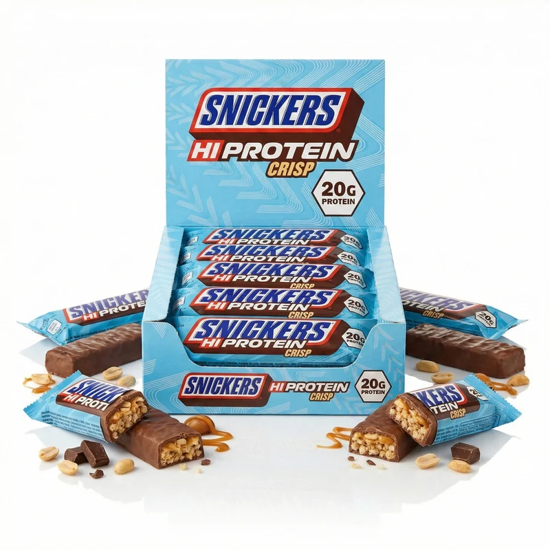 Snickers Crisp Protein Bars 12 x 55g Box