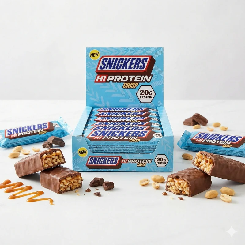 Snickers Crisp Protein Bars 12 x 55g Box