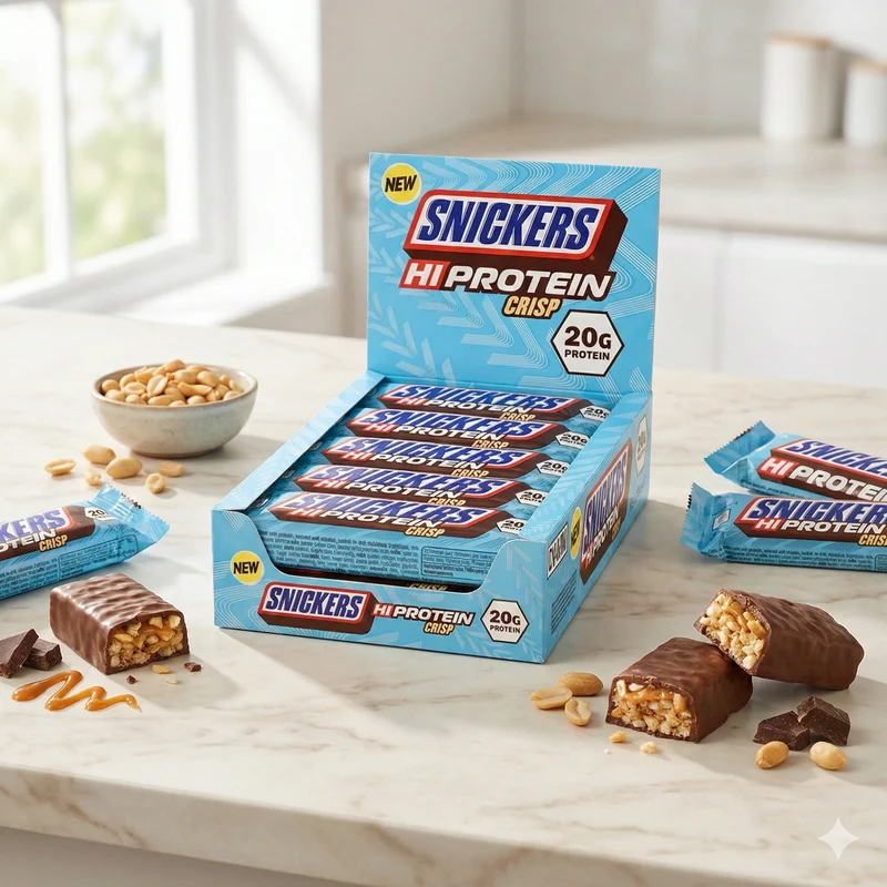 Snickers Crisp Protein Bars 12 x 55g Box