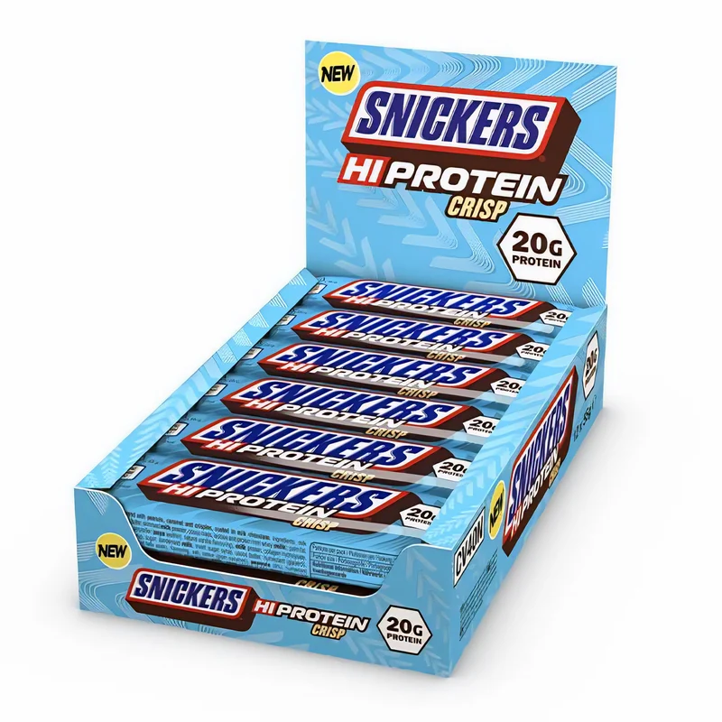 Snickers Crisp Protein Bars 12 x 55g Box