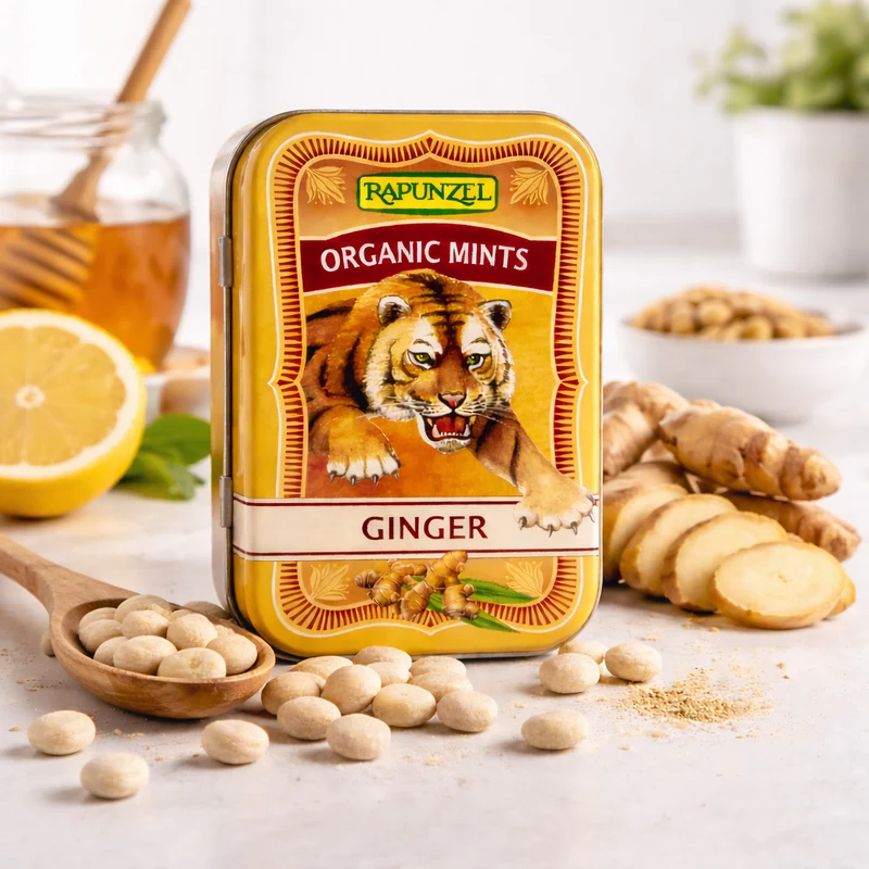 Rapunzel Organic Mints Ginger 50g
