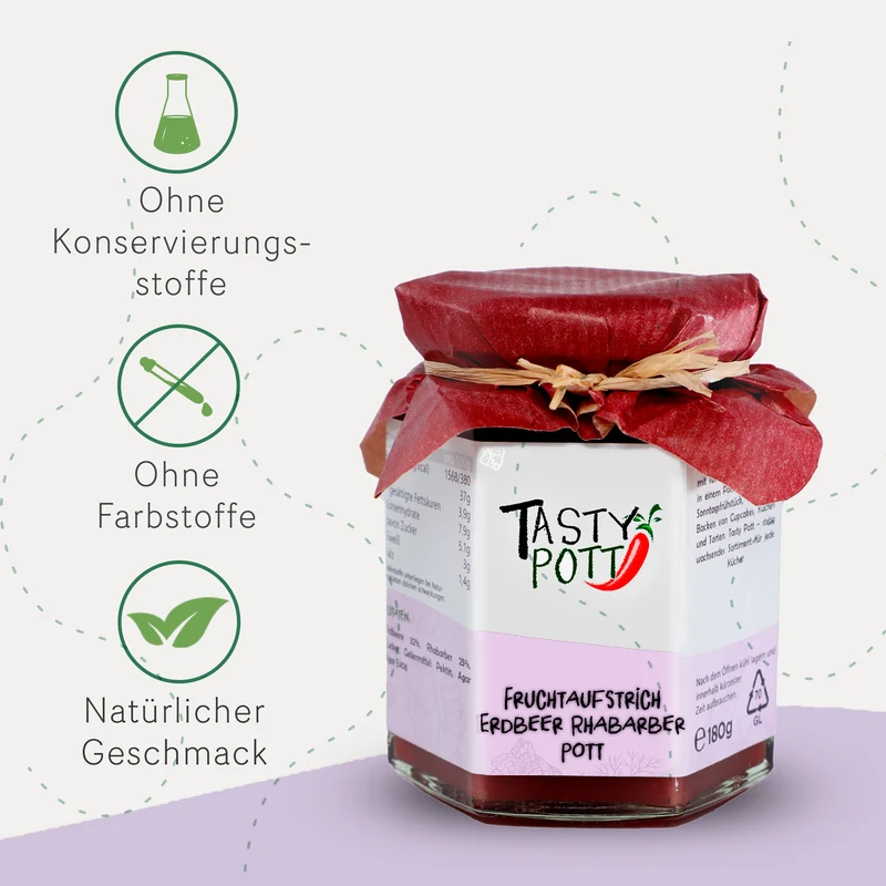 Tasty Pott Fruchtaufstrich Auswahl - Im Glas