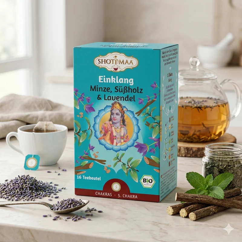Shoti Maa Bio Ayurveda Tee - Einklang - Mit Minze Süßholz Lavendel 32g