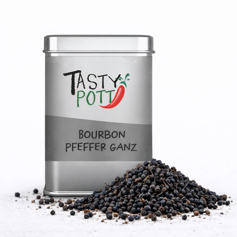 Tasty Pott Bourbon Pfeffer - schwarz, ganz 50g