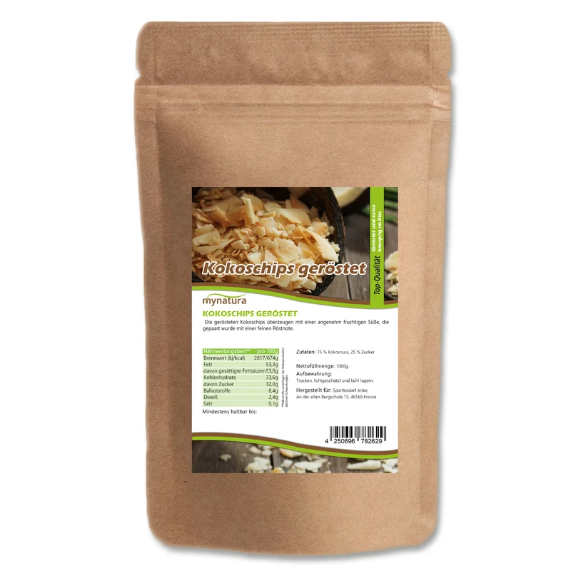 Mynatura geröstete und gesüßte Kokoschips 1kg