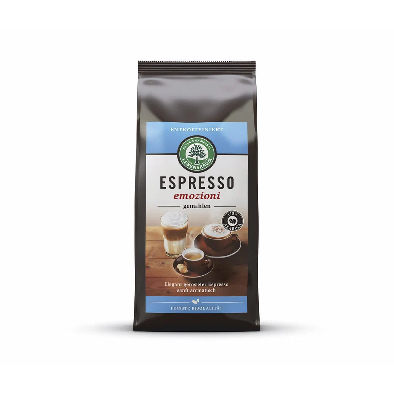 Lebensbaum bio Solea Espresso gemahlen & entkoffeiniert 250g