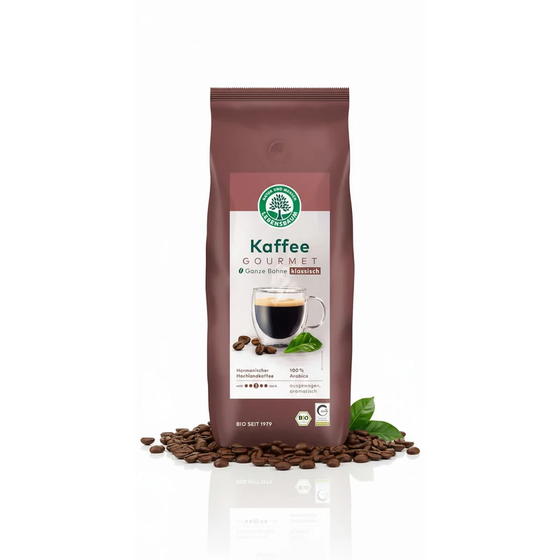 Lebensbaum Bio Gourmet Kaffee Klassisch, ganze Bohnen 1kg