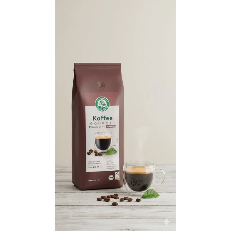 Lebensbaum Bio Gourmet Kaffee Klassisch, ganze Bohnen 1kg
