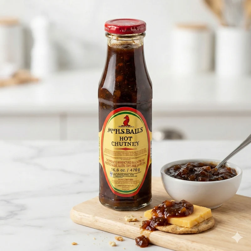MRS Ball's Chutney Hot (4x375ml)