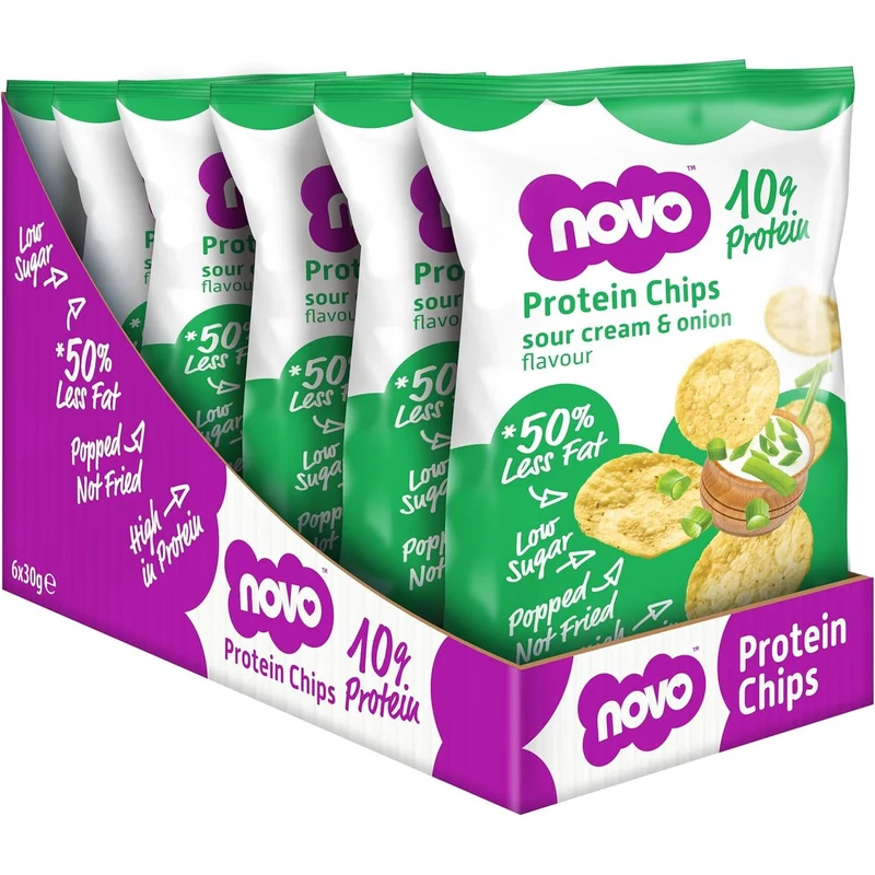 Protein Chips 6 x 30g Beutel von Novo