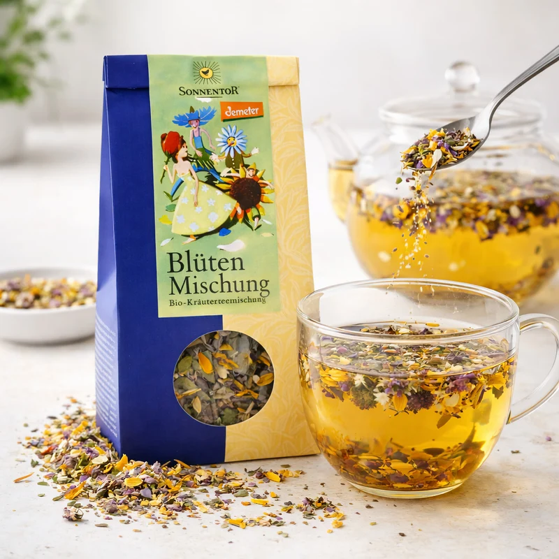 Sonnentor bio Tee Blütenmischung lose, (2x 40g)