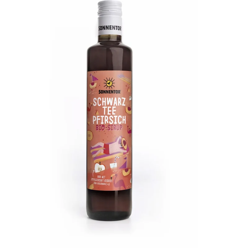 Sonnentor bio Schwarztee-Pfirsich Eistee-Sirup ab 500ml