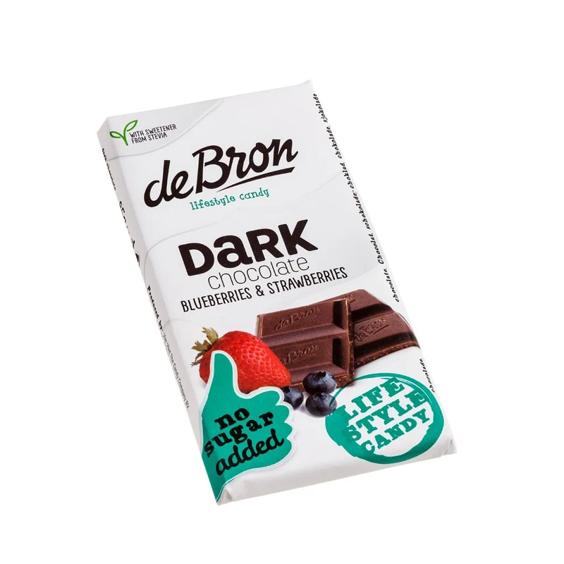 Schokolade mit Stevia 85g Tafel von De Bron