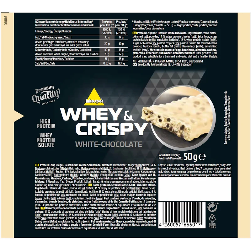 Inko X-Treme Whey & Crispy Box 24x 50g Riegel
