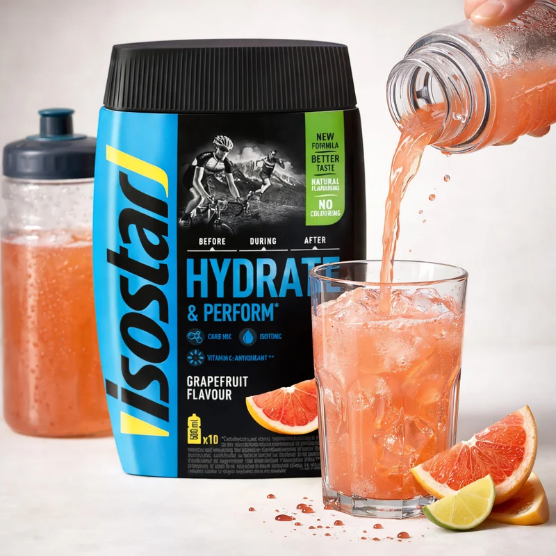 Isostar Hydrate & Perform isotonisches Elektrolytgetränk 400g Dose