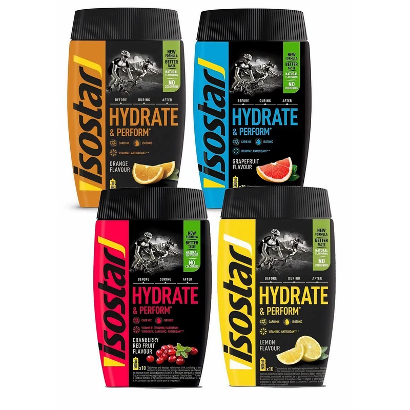 Isostar Hydrate & Perform isotonisches Elektrolytgetränk 400g Dose