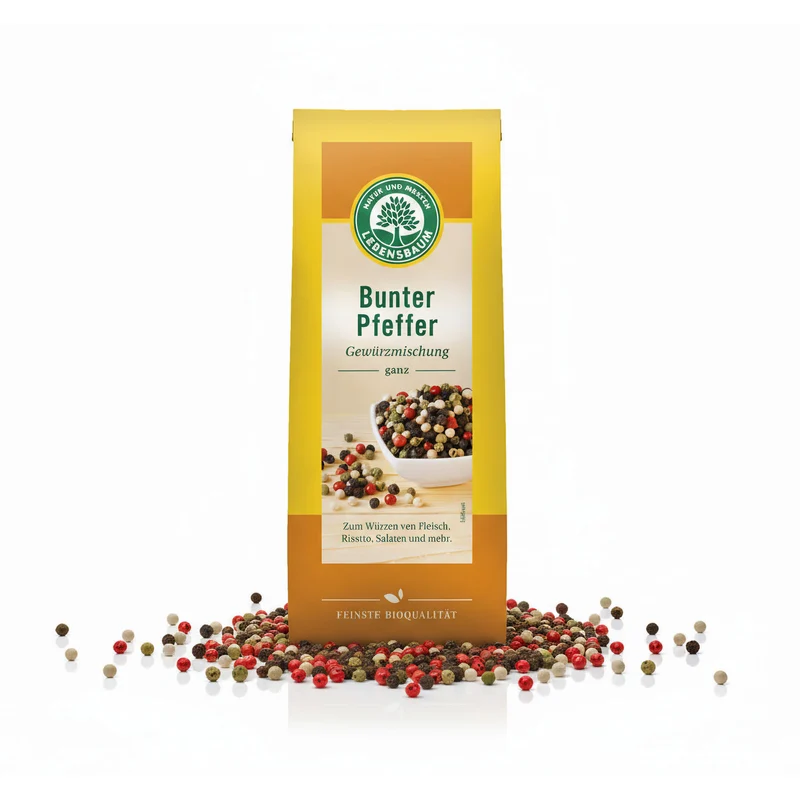 Lebensbaum Bio Pfeffer Mix bunt ganz - 50g