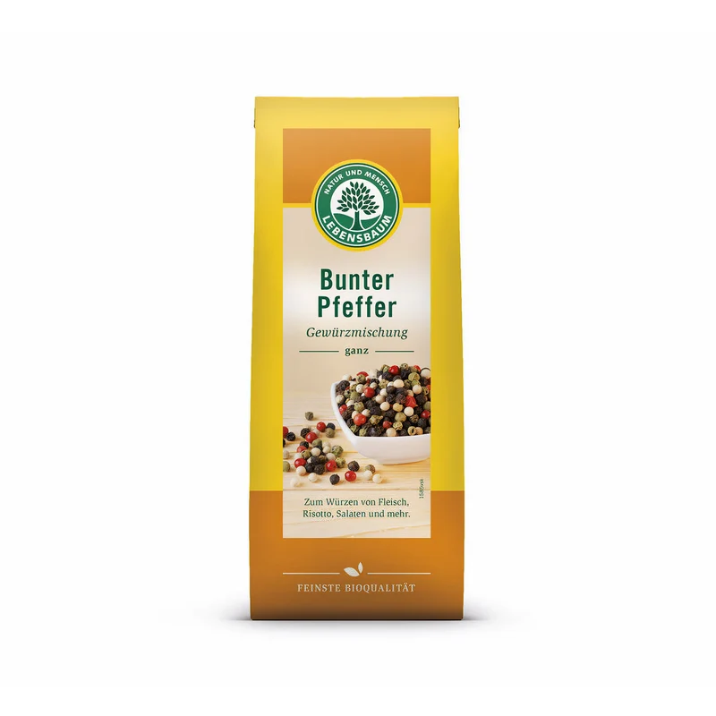 Lebensbaum Bio Pfeffer Mix bunt ganz - 50g