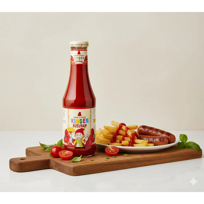 Zwergenwiese Bio Kinder Ketchup mit Apfelsüße, 500ml