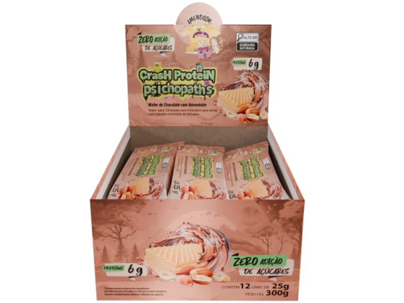 CRASH PROTEIN PSICHOPATS BAR (WAFER) 12X25G - DEMONS LAB
