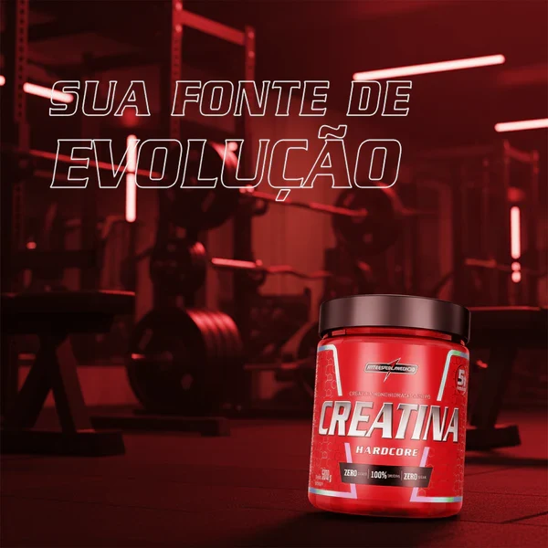 CREATINA HARDCORE 500G POTE - INTEGRALMEDICA
