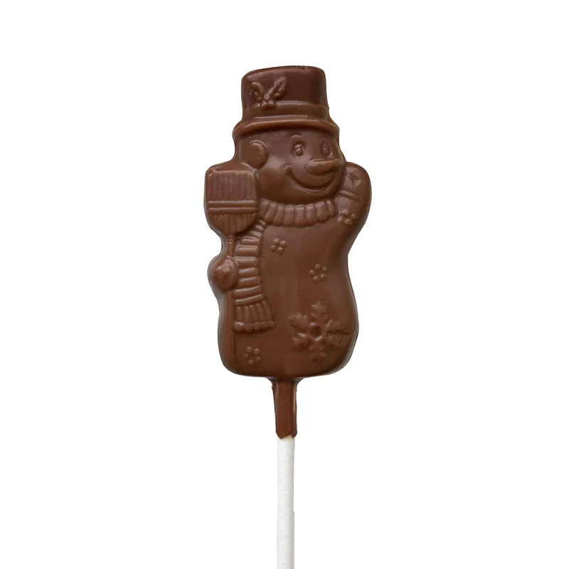 Schokoladenschneemann am Stiel mit Erythrit und Stevia 10g von No Sugar Sugar