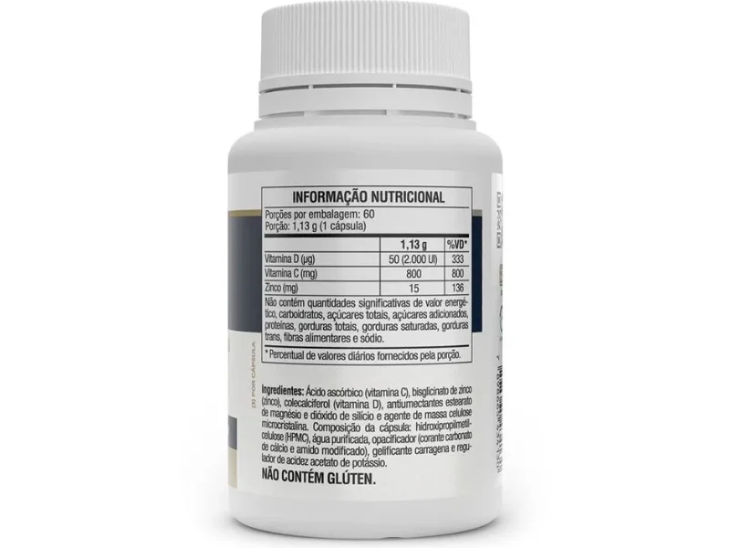 VITA D3 + C + ZINCO 60CAPS 1000MG - VITAFOR