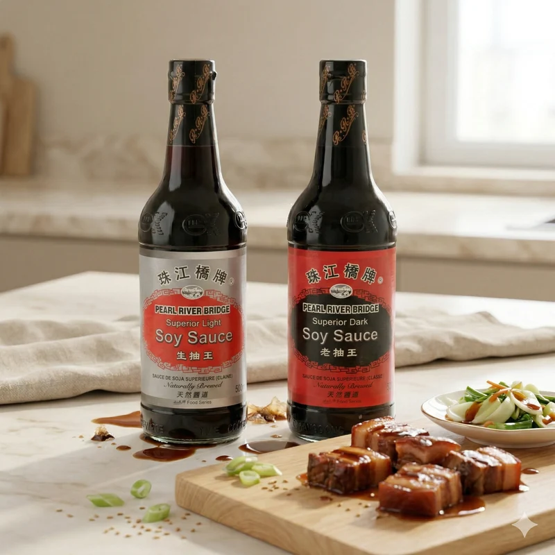 Pearl River Bridge Doppelpack: Sojasauce Hell + Dunkel Mix (2x500ml)