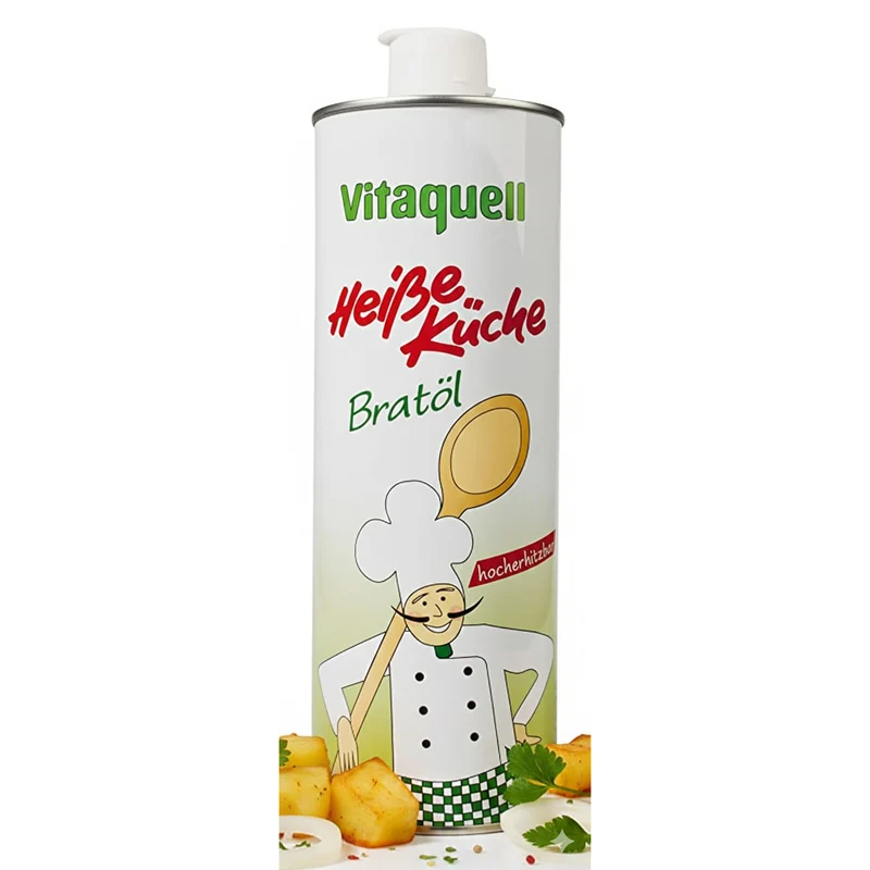 Vitaquell Heiße Küche Bratöl, 1000 ml zum Braten oder Frittieren