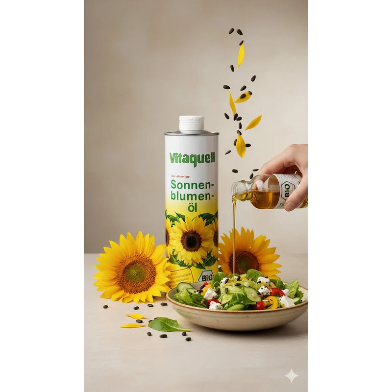 Vitaquell Bio Sonnenblumenöl, 750ml