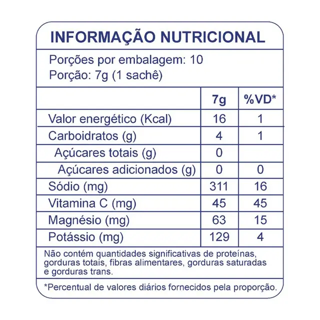 HIDRA ELETROLITOS 10UN 7G SACHÊ - DOBRO
