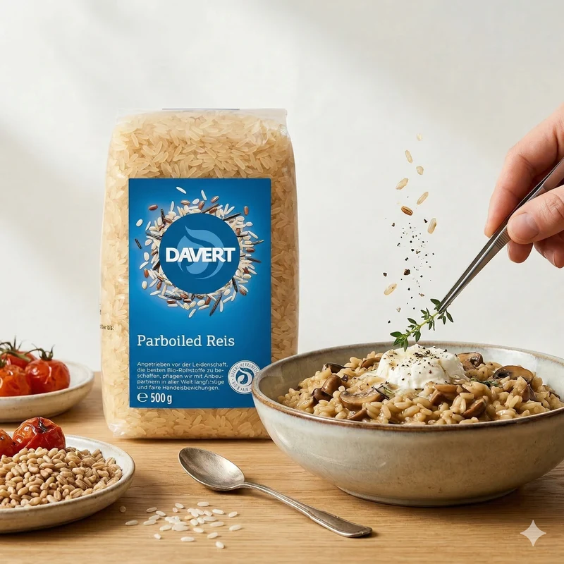 Davert Bio Parboiled Reis - Langkorn weiß - 4x500g
