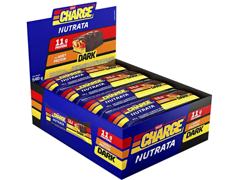 BARRA PROTEICA CHARGE 12UN 45G - NUTRATA