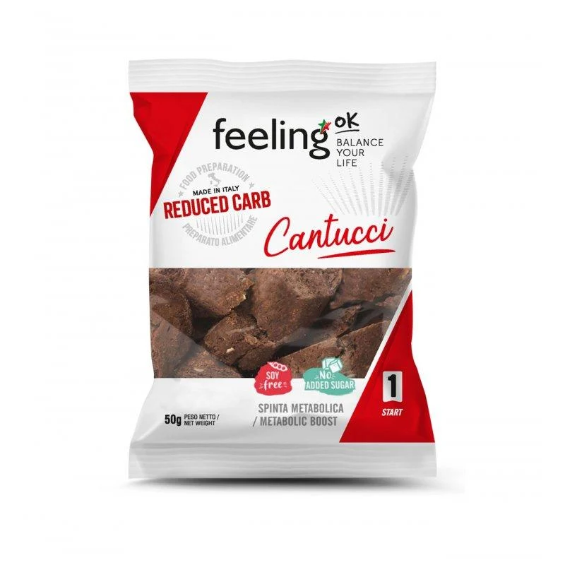 Protein Cantucci Brotchips Start 1 (30% Protein) 50g Beutel von Feeling OK
