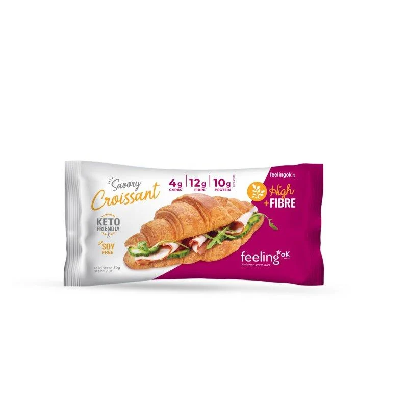 Croissant + Fibre (20-26% Protein) 50g von Feeling OK