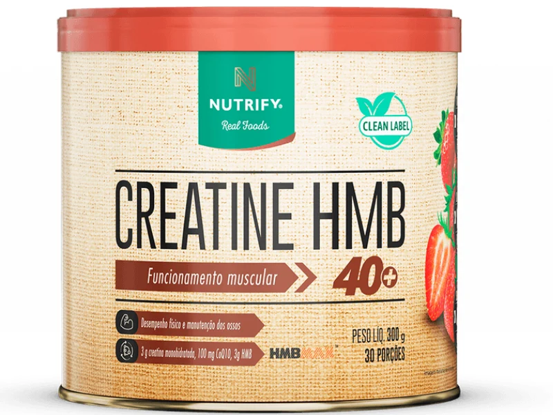 CREATINA HMB MORANGO 300G - NUTRIFY