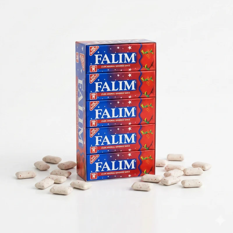 Falim Kaugummi mit Erdbeeraroma (20x 5Stück)