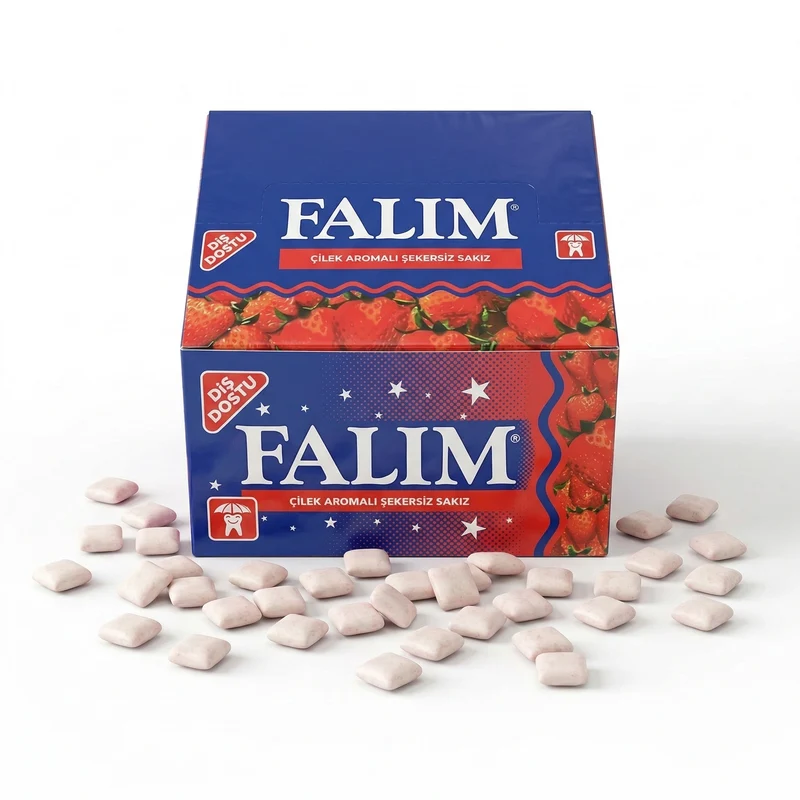 Falim Kaugummi mit Erdbeeraroma (100 Stück)