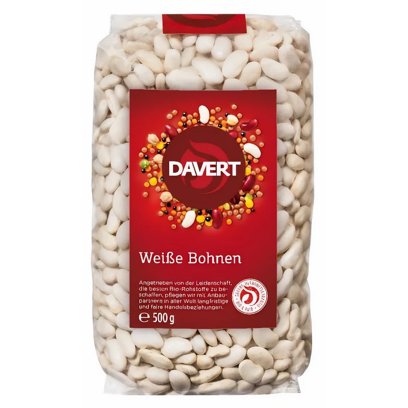 Davert Bio Weiße Bohnen - 500g