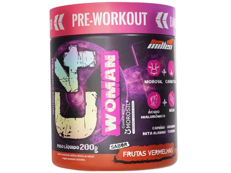 PRE TREINO C4 WOMAN 200G - NEW MILLEN